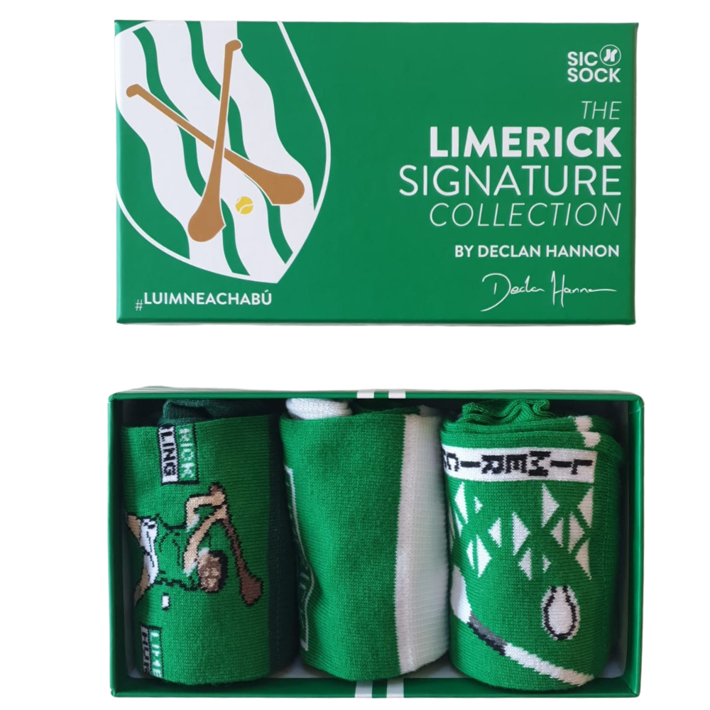 Limerick Retro Sock Gift Box | Signed By Declan Hannon