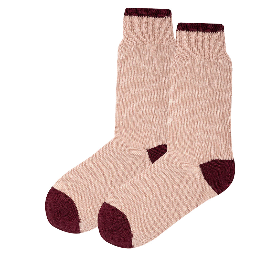 Luxury Cashmere Blend Socks Dusty Pink | Women (UK 4-7)