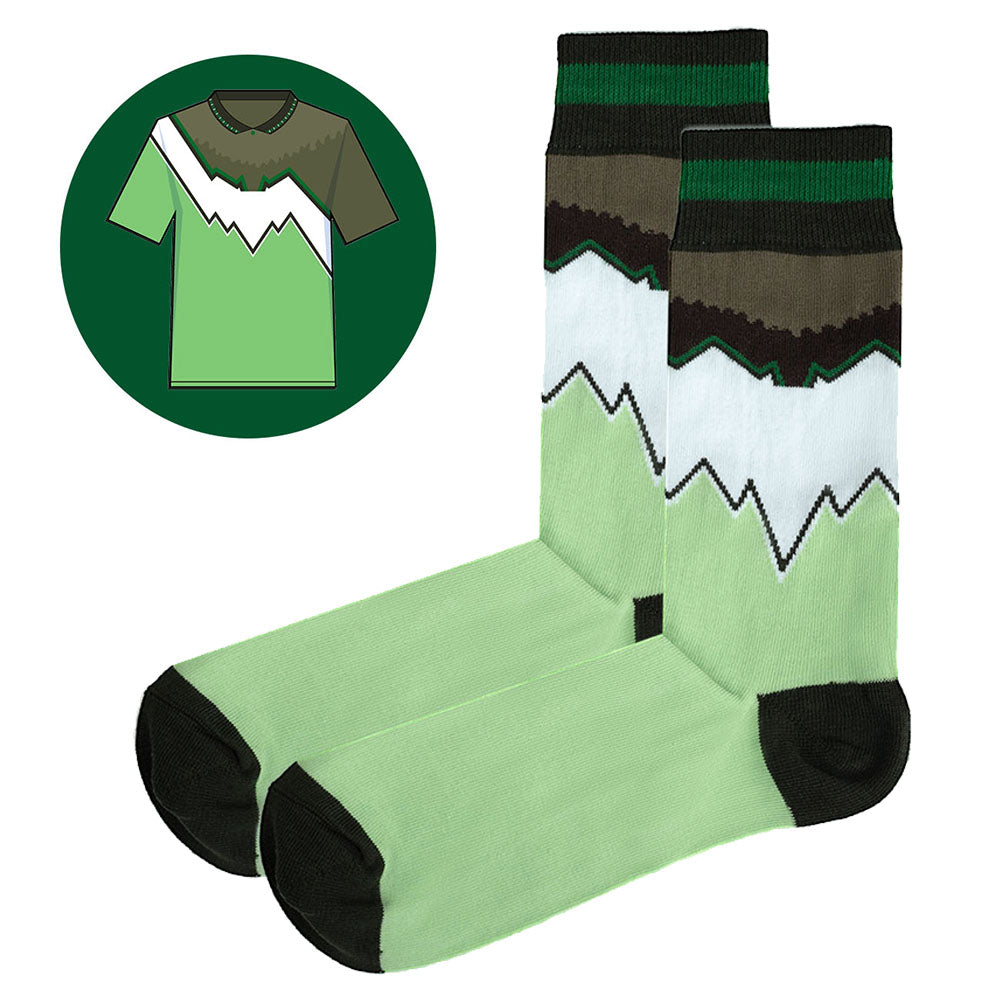 The Celts - Away 91 | Retro Shirt Socks | Green White | Size UK 7 - 11