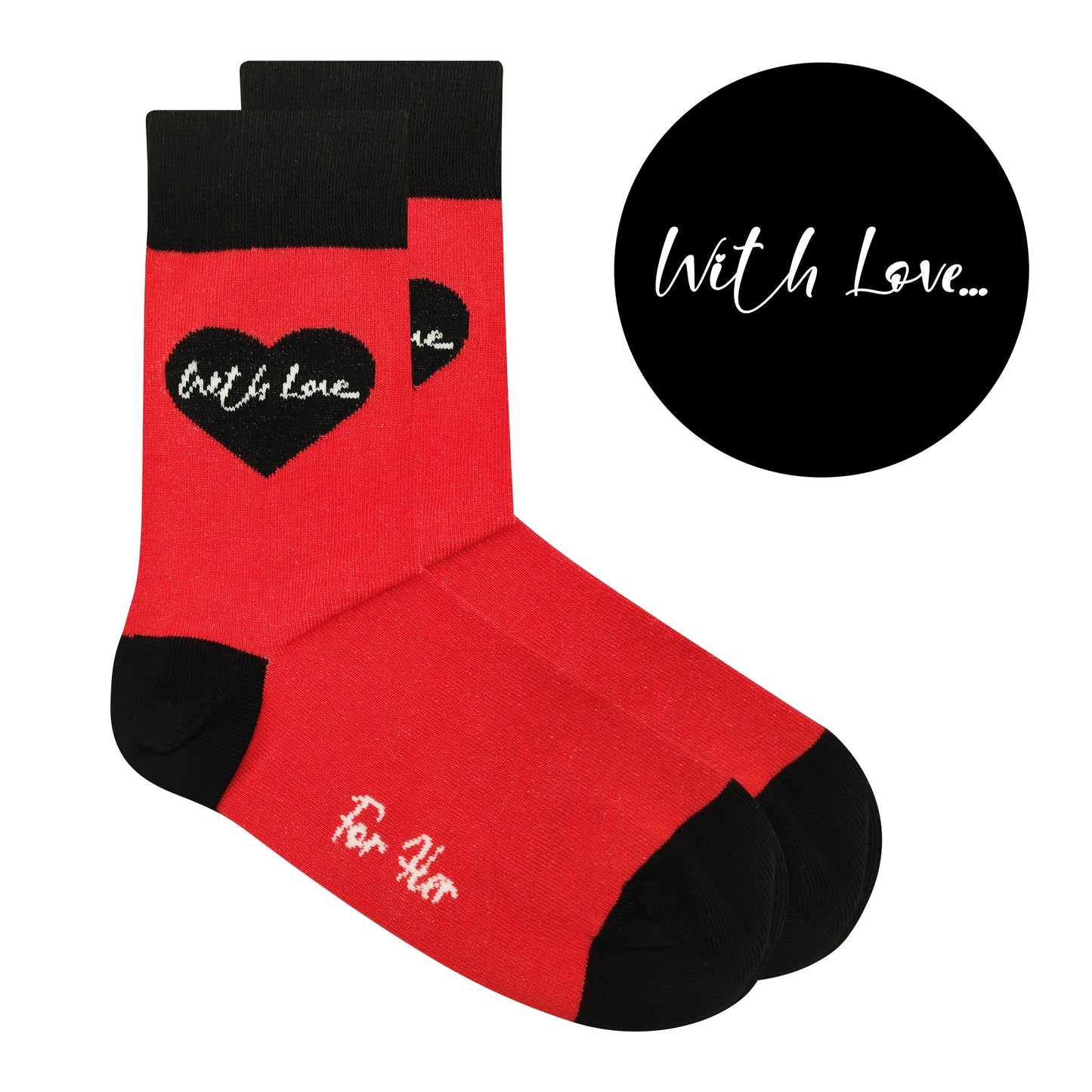 With Love Socks Gift Box - For Her Size UK 4 - 7