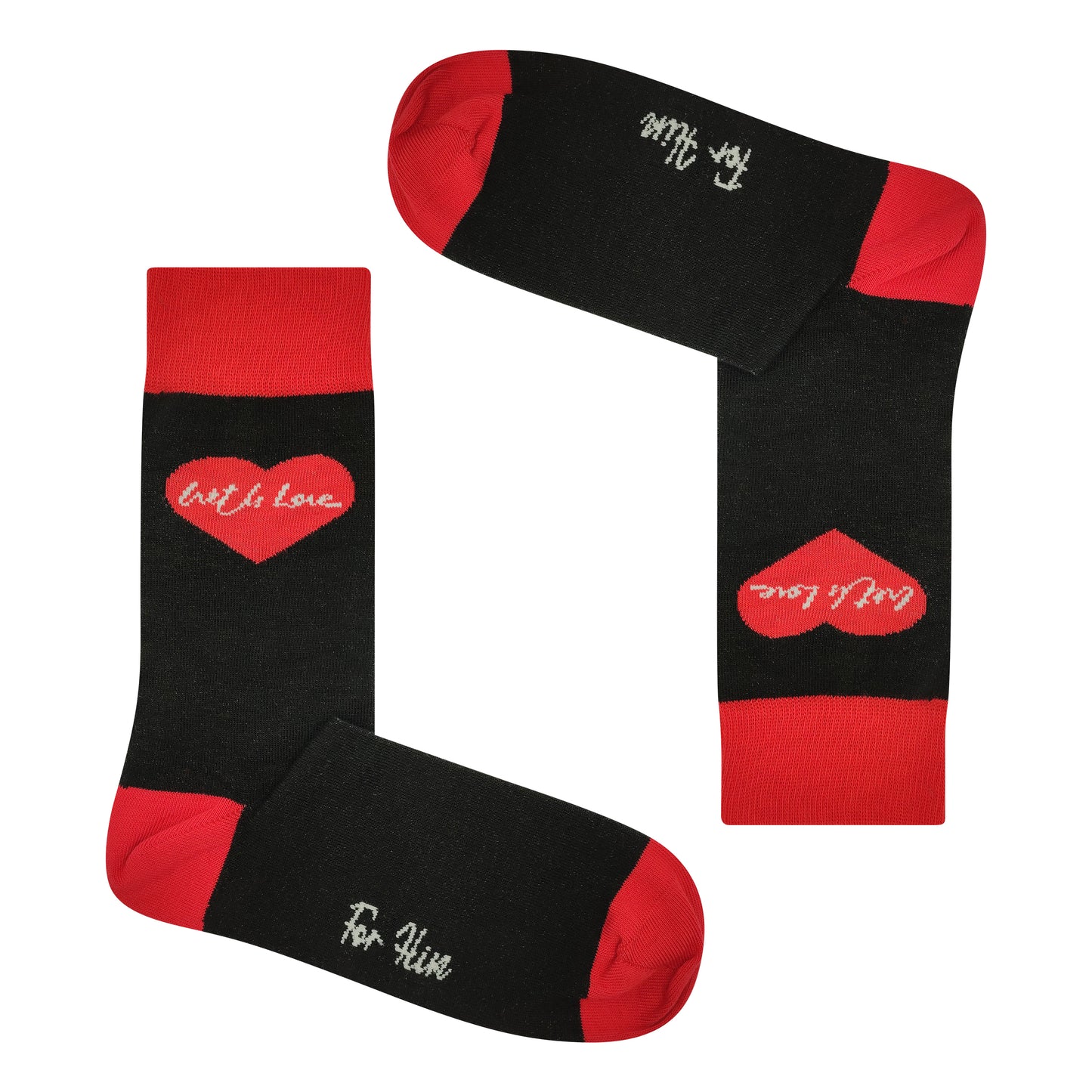 With Love Socks Gift Box - For Him & For Her (Mixed Sizes)