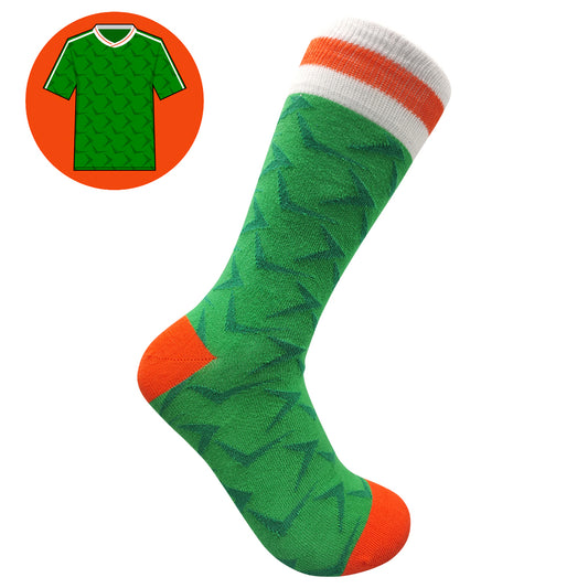 Ireland - Home 90 | Retro Shirt Socks | Green | Size UK 7 - 11