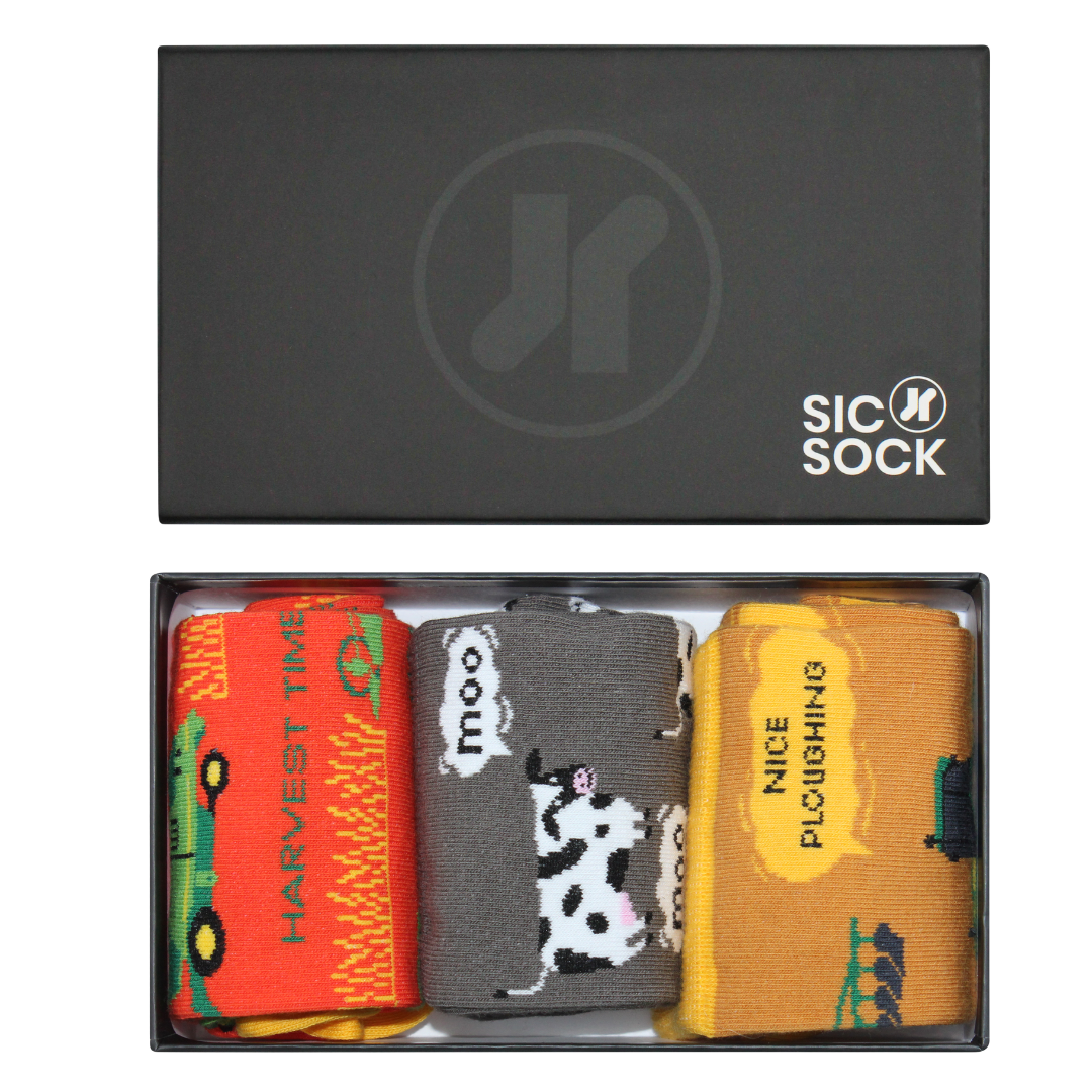 Harvest Heels: The Farmer's Footwear Sock Gift Box | Size UK 7 - 11