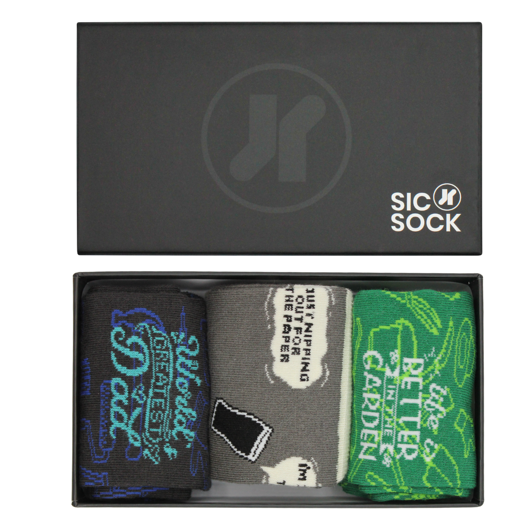 Greatest Dad Trio Sock Gift Box | Size UK 7 - 11