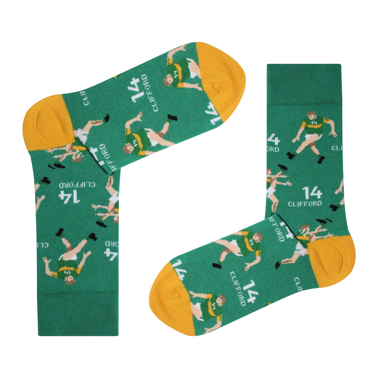 David Clifford 14 Cotton Fan Socks