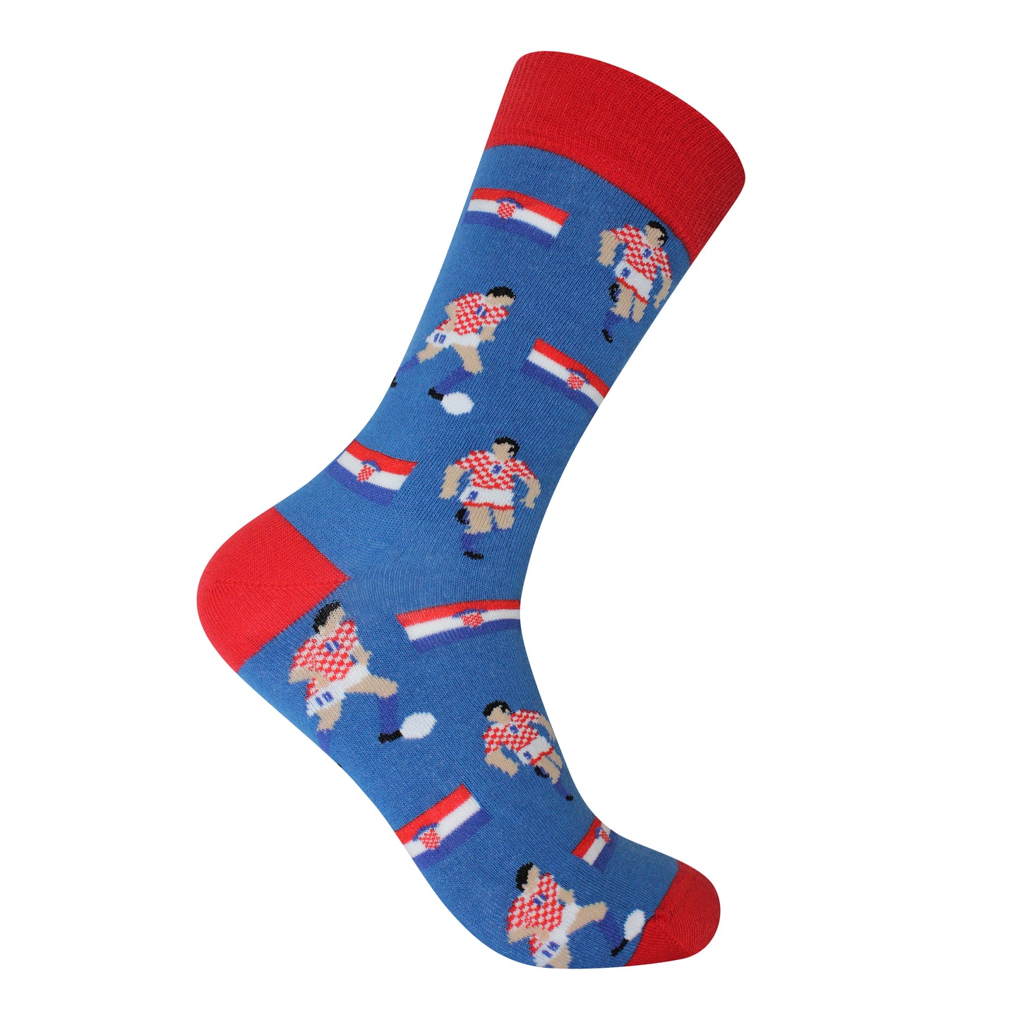 Boban & Šuker | World Cup 98 Tribute | Retro Shirt Socks | Blue | Size UK 7 - 11