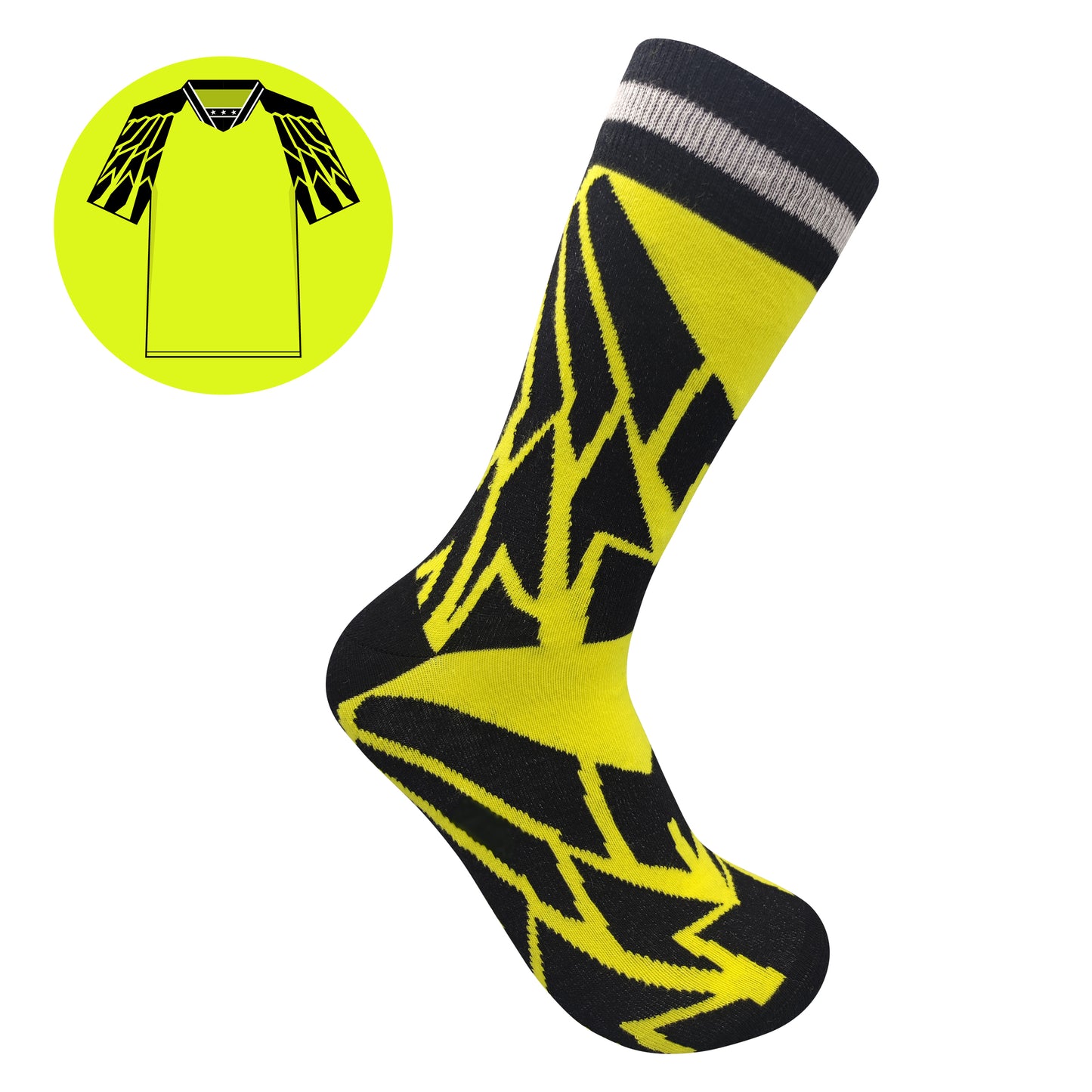 Dortmund Retro Trikot-Socken-Geschenkbox | Größe UK 7 - 11