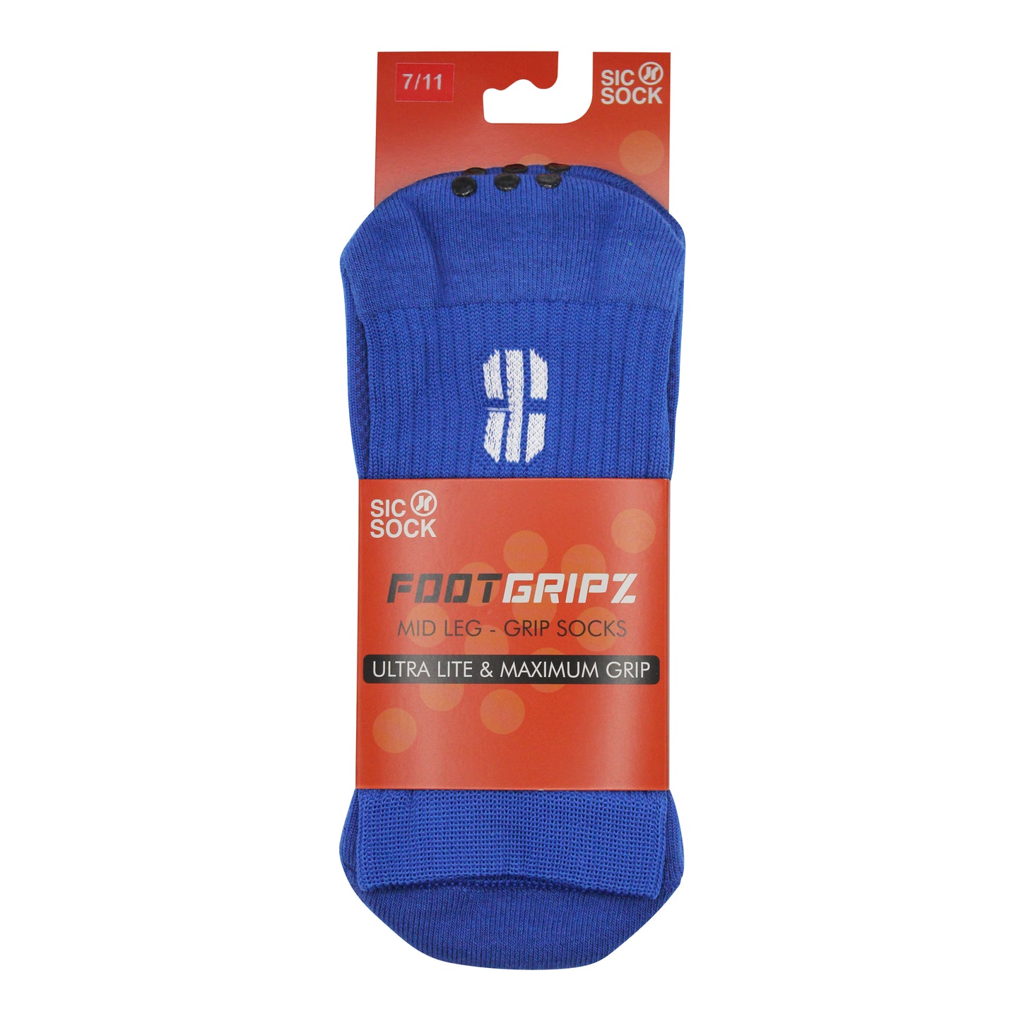 FootGripz Mid Grip Socks | Blue