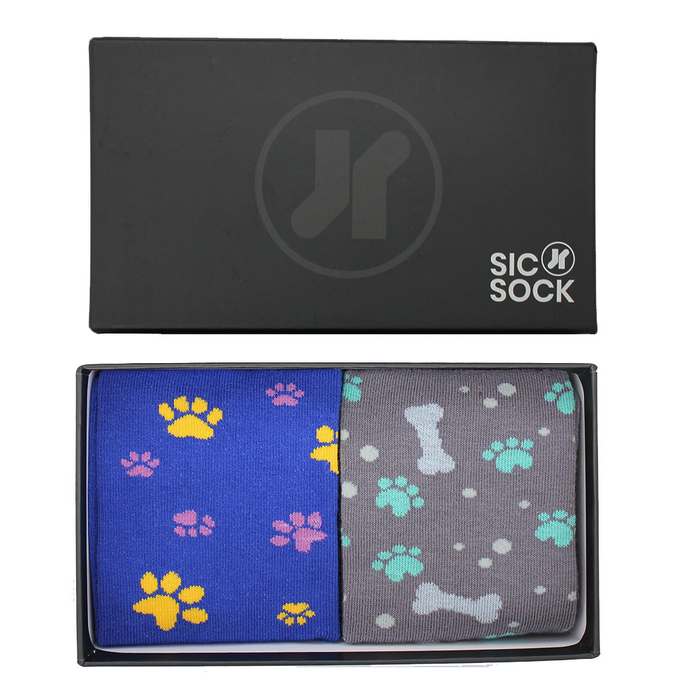 Paws & Bones: Canine Companions Sock Duo Gift Box