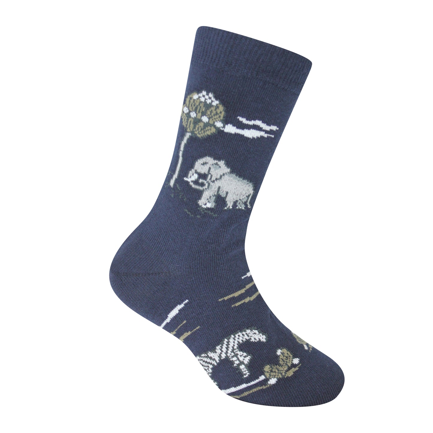 Jungle Parade Navy Crew Socken Größe UK 12 - 3