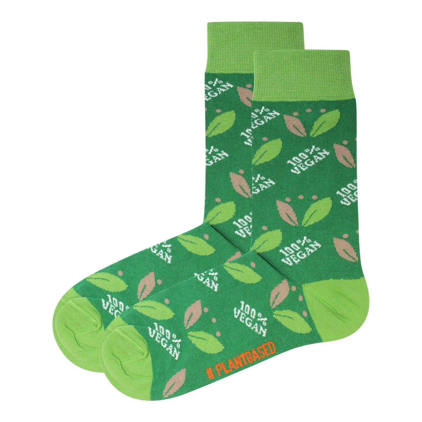 '100% Vegan' Vegan Themed Socks