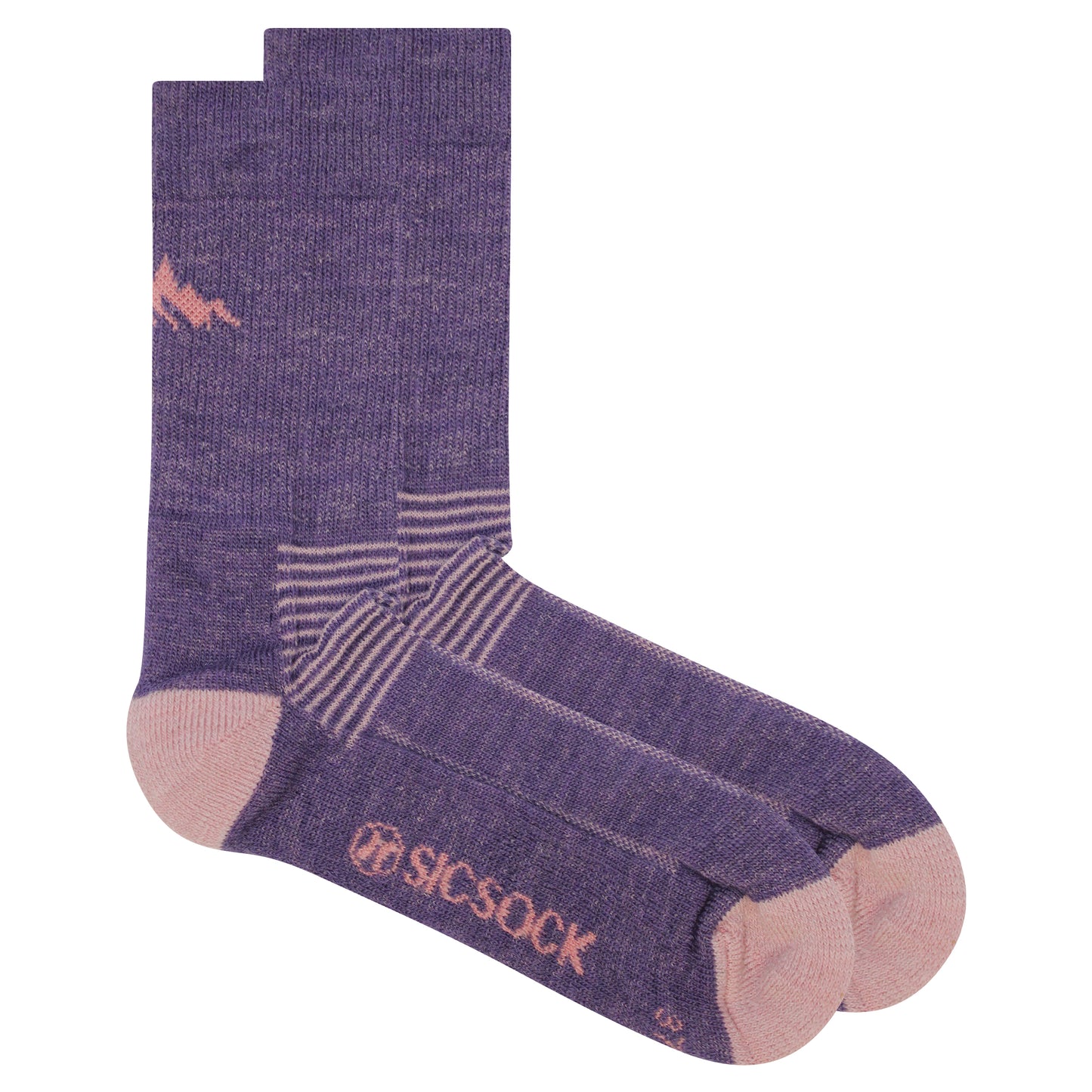 Wild Atlantic Merino Wool Hiking / Walking Socks | Purple