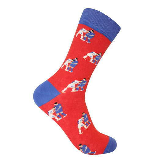 Zizou' Headbutt - World Cup 2006 | Retro Shirt Socks | Red | Size UK 7 - 11