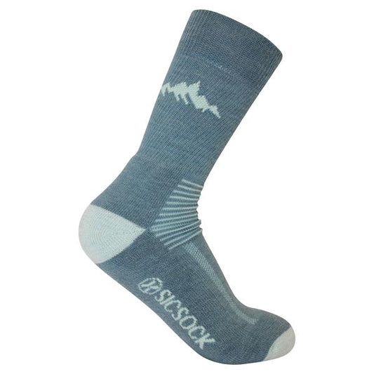 Wild Atlantic Merino Wool Hiking / Walking Socks | Light Blue