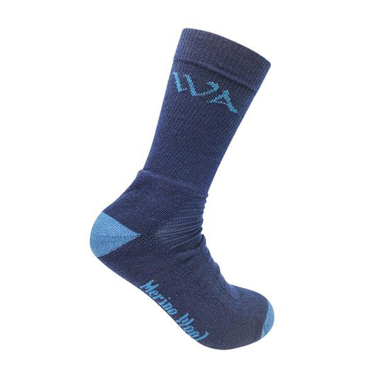 Alpine Merino Wool Hiking Socks For Milder Climates Navy