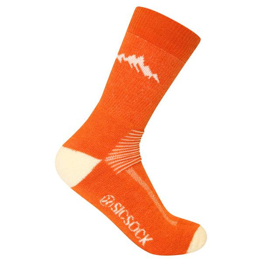 Wild Atlantic Merino Wool Hiking / Walking Socks | Orange