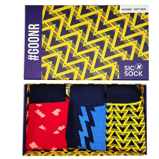GoonR - Retro Shirt Sock Gift Box | Size UK 7 - 11