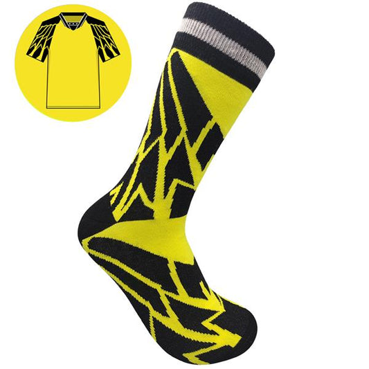 Dortmund - Home 94 | Retro Shirt Socks | Yellow | Size UK 7 - 11