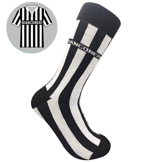 Biaconeri - Home 80S | Retro Shirt Socks | Stiriped | Size UK 7 - 11