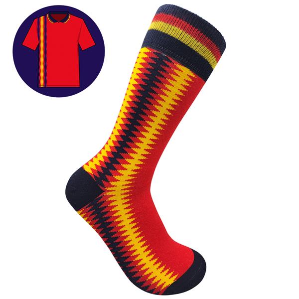 Spain- Home 94 | Retro Shirt Socks | Red | Size UK 7 - 11