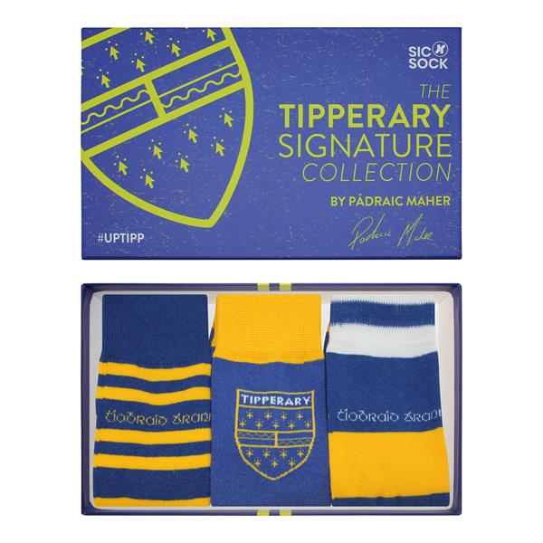 Tipperary Retro Sock Gift Box | Signed By Padraic Maher | Size UK 7 - 11