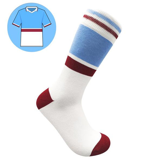 Villa Away 98 Retro Shirt Socks | Size UK 7 - 11