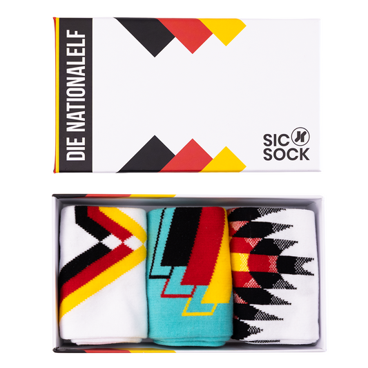 Deutschland „Die Nationalelf“ Socken-Geschenkbox | Größe UK 7–11