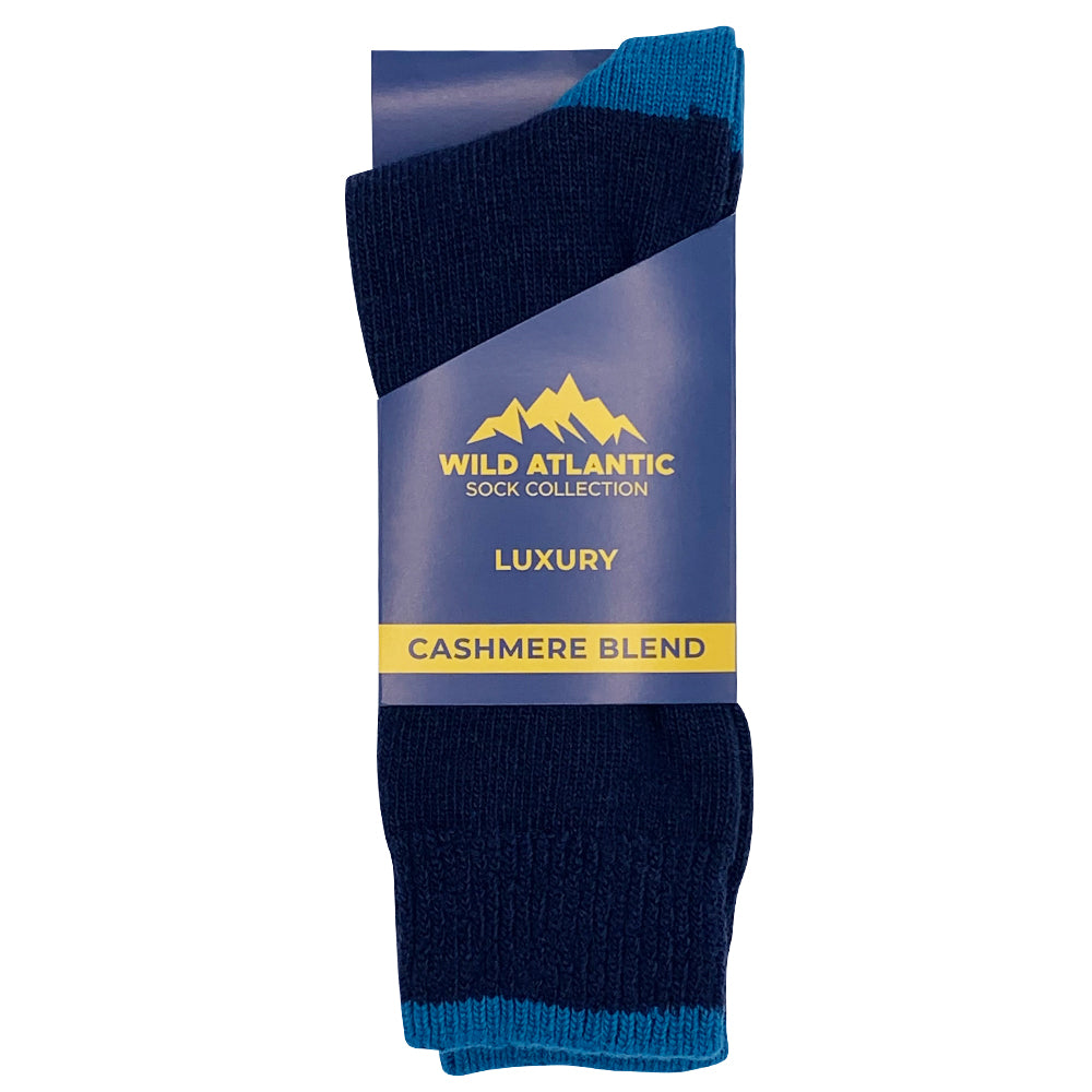 Luxury Cashmere Blend Socks Navy | Mens (UK 7-11)