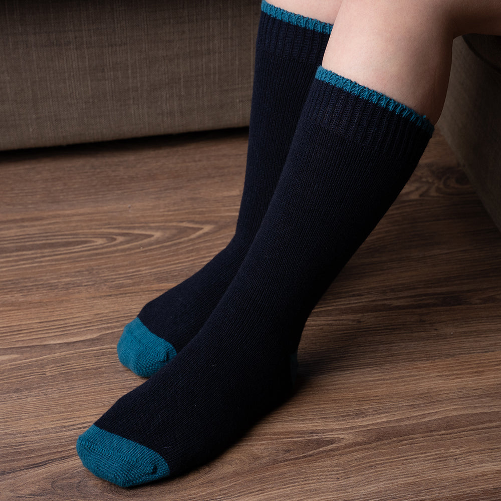 Luxury Cashmere Blend Socks Navy | Mens (UK 7-11)