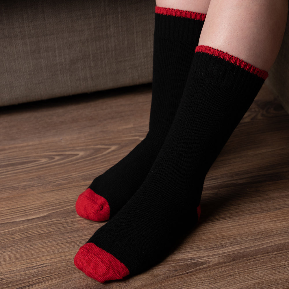 Luxury Cashmere Blend Socks Black | Mens (UK 7-11)