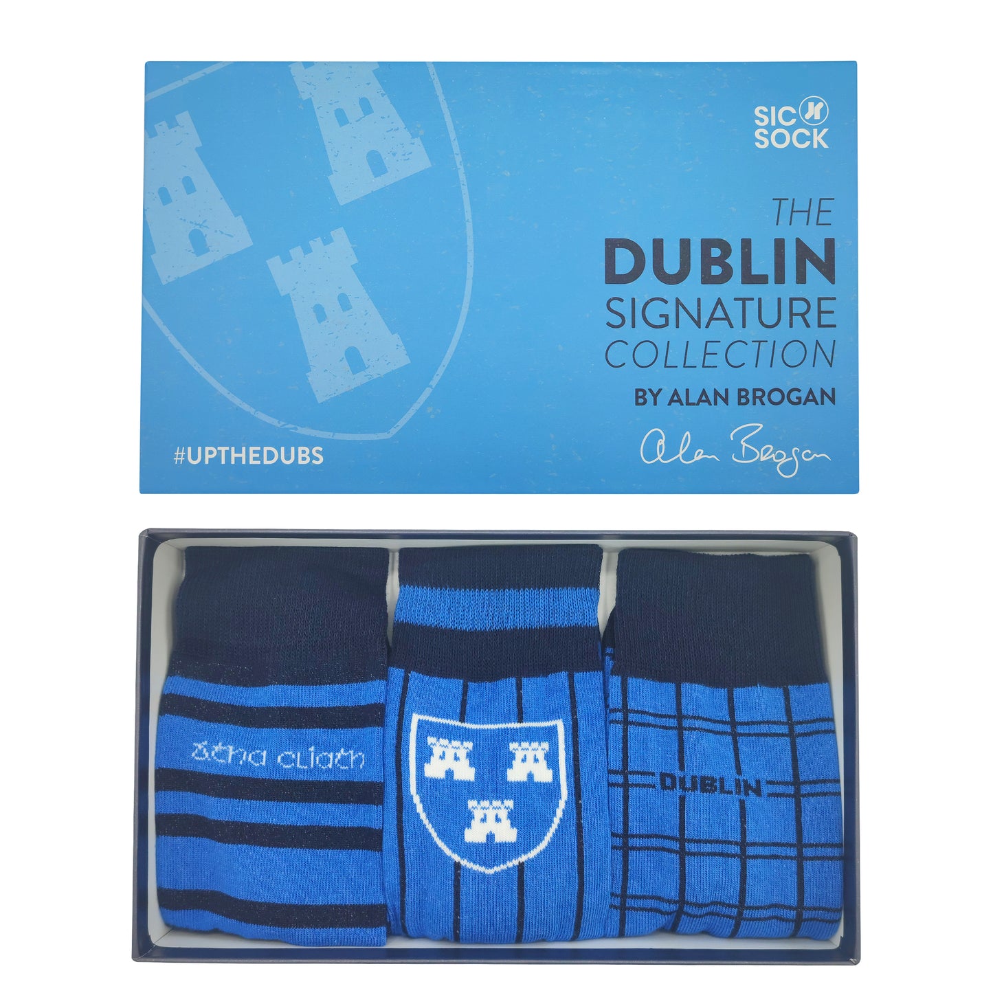 Dublin Retro Sock Gift Box | Designed By Alan Brogan UK 7 - 11