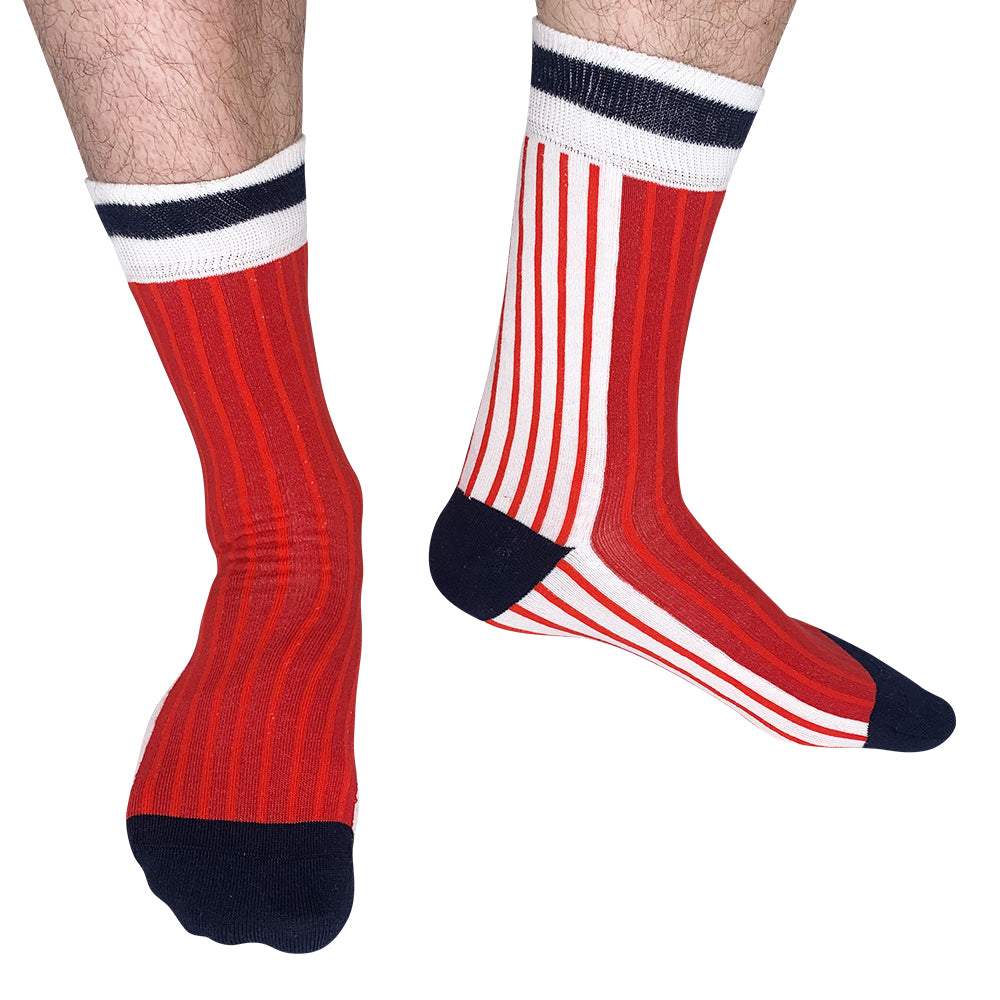 Denmark - Home 86 | Retro Shirt Socks | Red / White