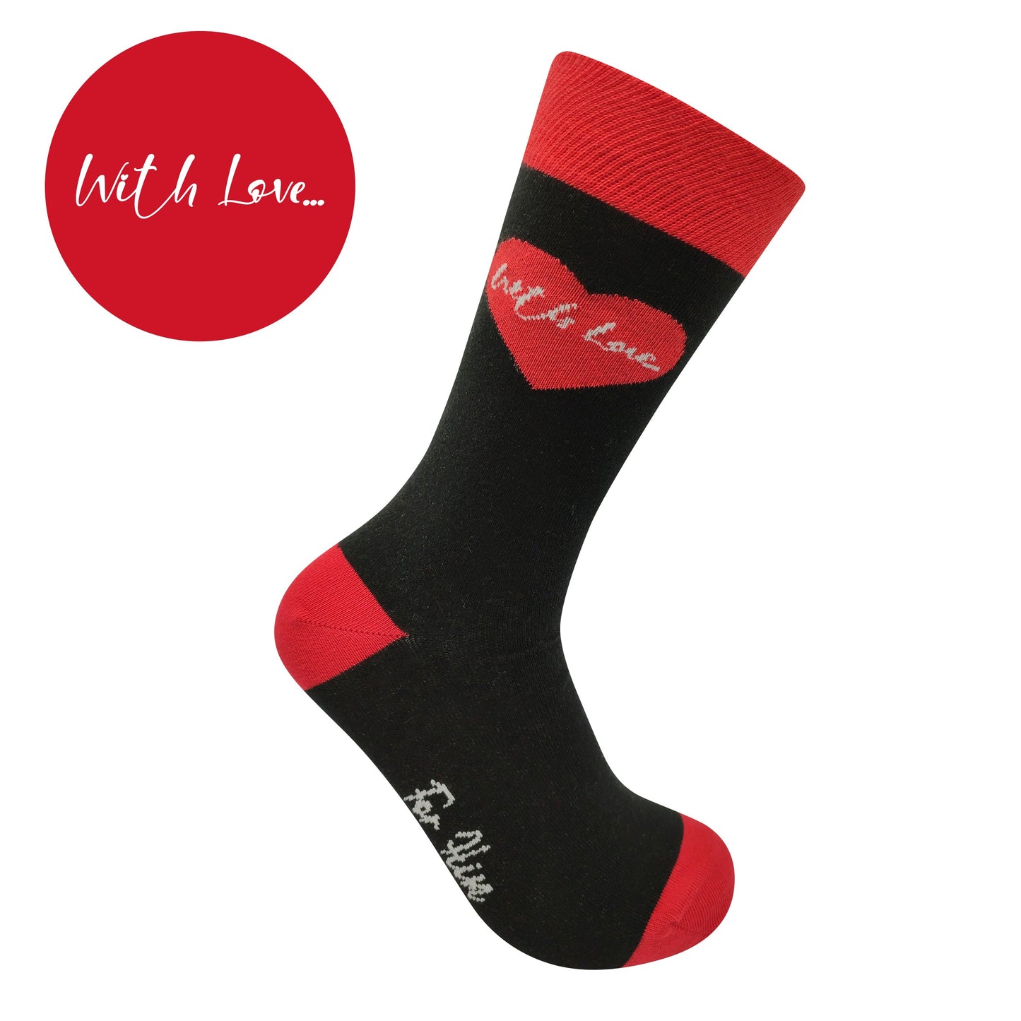 With Love Socks Gift Box - For Him Size UK 7 - 11