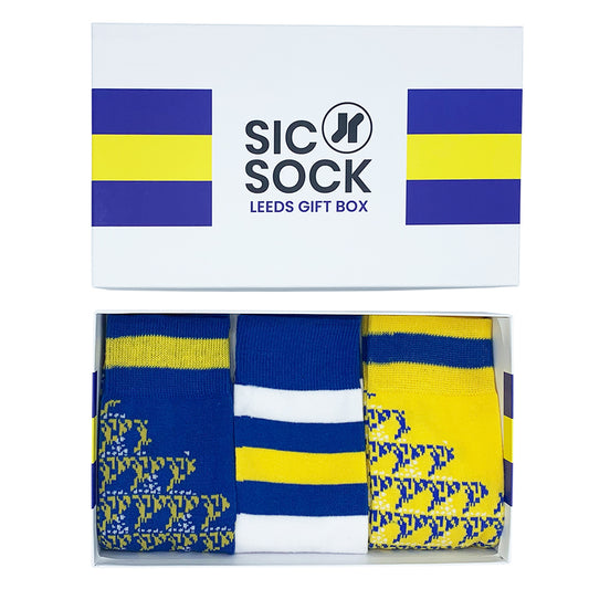 Leeds Retro Socks Gift Box | Size UK 7 - 11