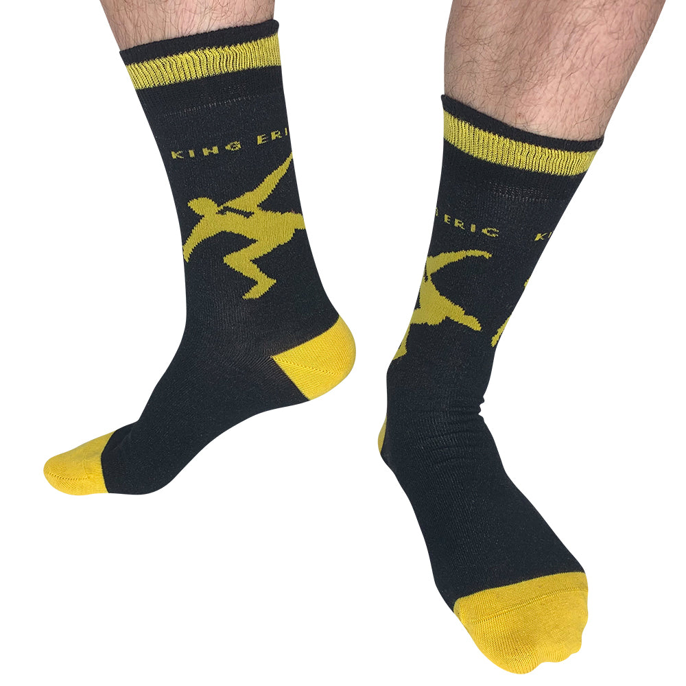 King Eric - M.Utd | Socks | Black / Yellow