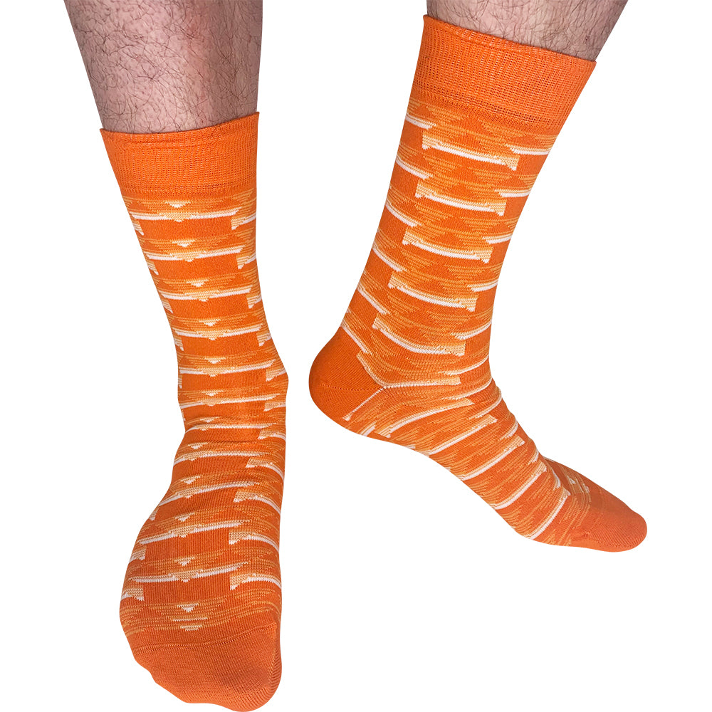 Netherlands - Home 88 | Retro Shirt Socks | Orange | Size UK 7 - 11