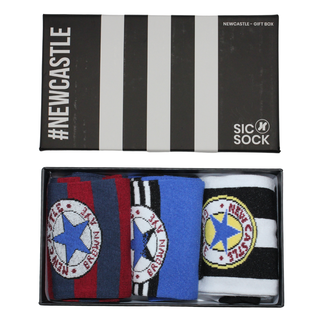 Newcastle - Retro Shirt Sock Gift Box | Size UK 7 - 11