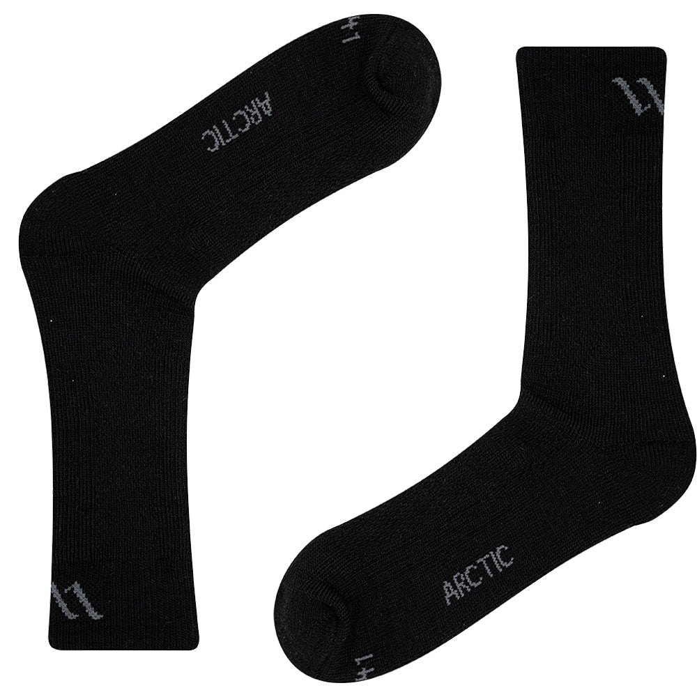 Arctic Merino Wool Hiking Socks Extra Thick For Cold Climates Black