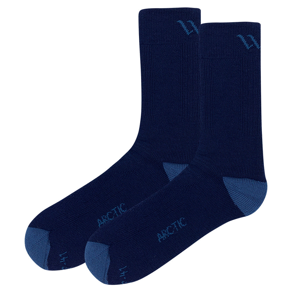 Arctic Merino Wool Hiking Socks Extra Thick For Cold Climates Navy