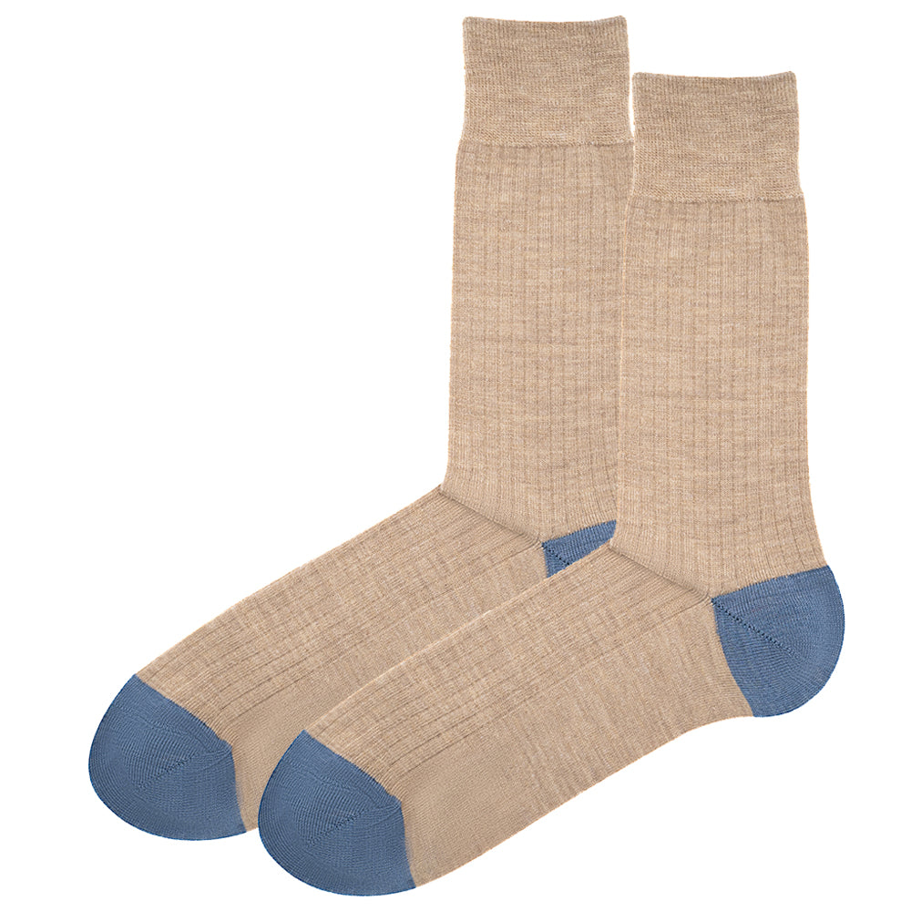 Luxury Wool Ribbed Socks - Kinsale Gift Box Size UK 7 - 11