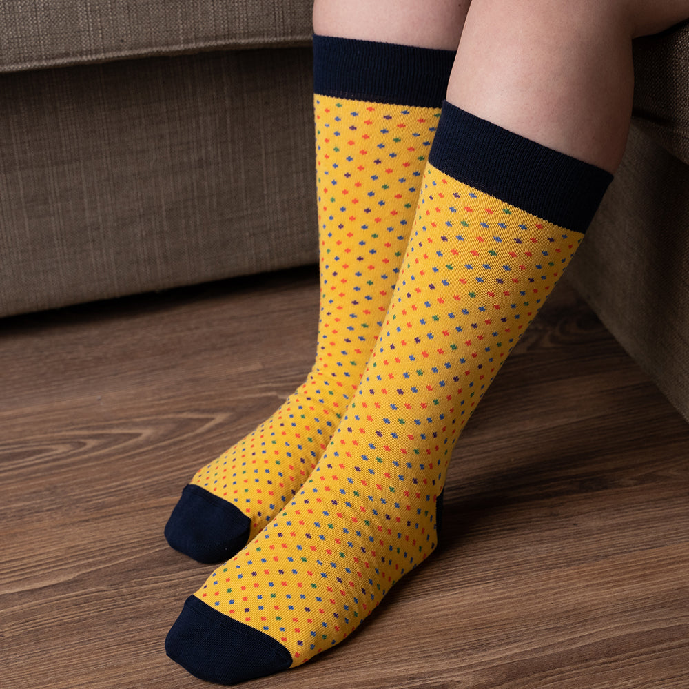 Luxury Cotton Design Socks - Skellig Gift Box Size UK 7 - 11