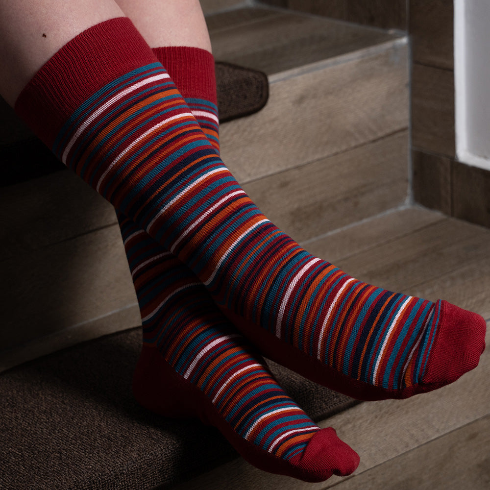 Luxury Cotton Design Socks - Burren Gift Box Size UK 7 - 11
