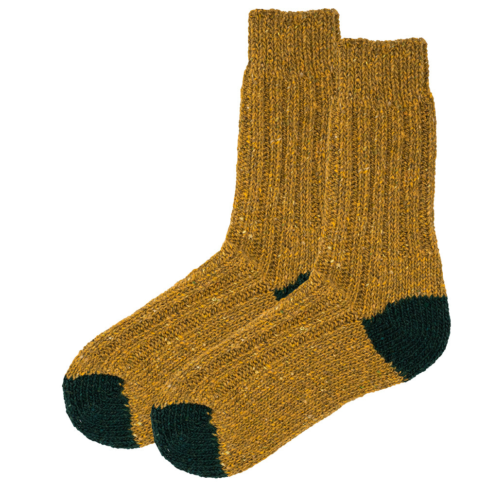 Tweed Wool Socks For Hiking / Wellington / Lounging Socks (4 Pack - Womens Bundle)