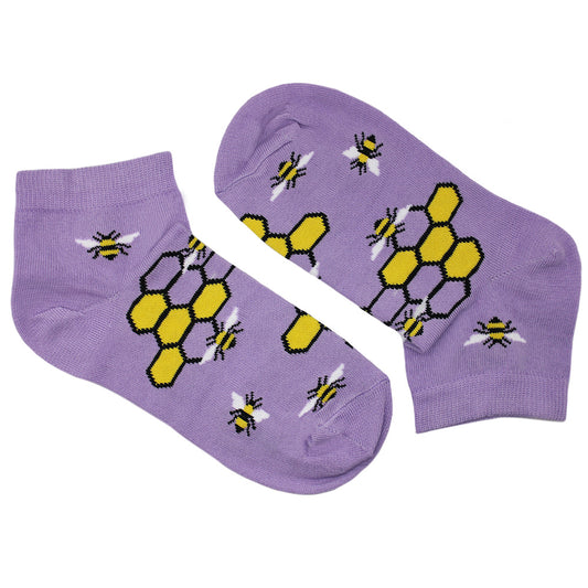 Buzzing Beehive Striped Socks Size UK 12 - 3
