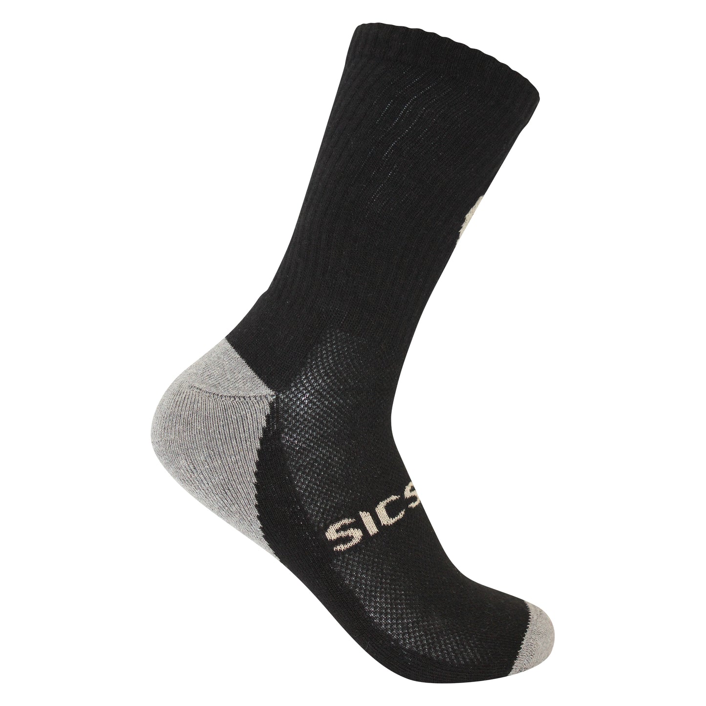 Sicsock - Everyday Max Cushion Crew Socks Black/Beige