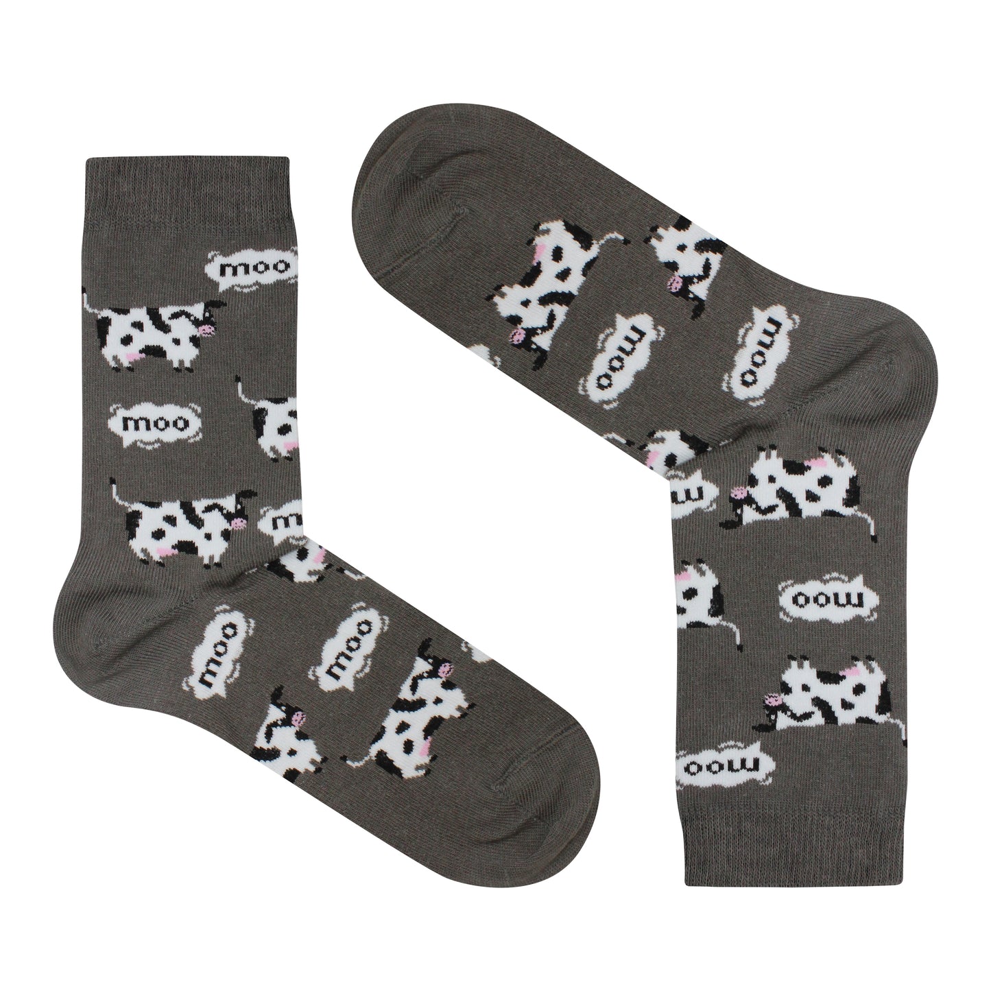 Moo-tiful Cow Print Socks