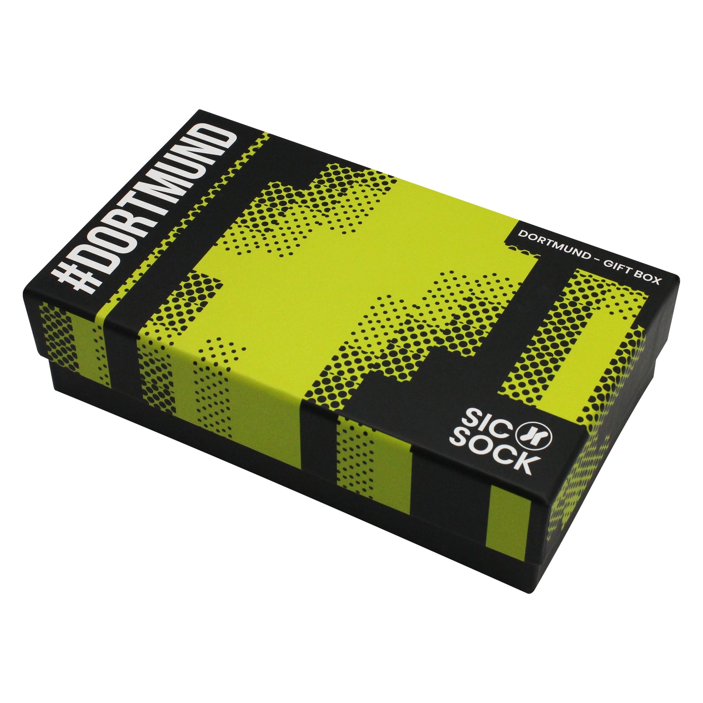 Dortmund Retro Trikot-Socken-Geschenkbox | Größe UK 7 - 11