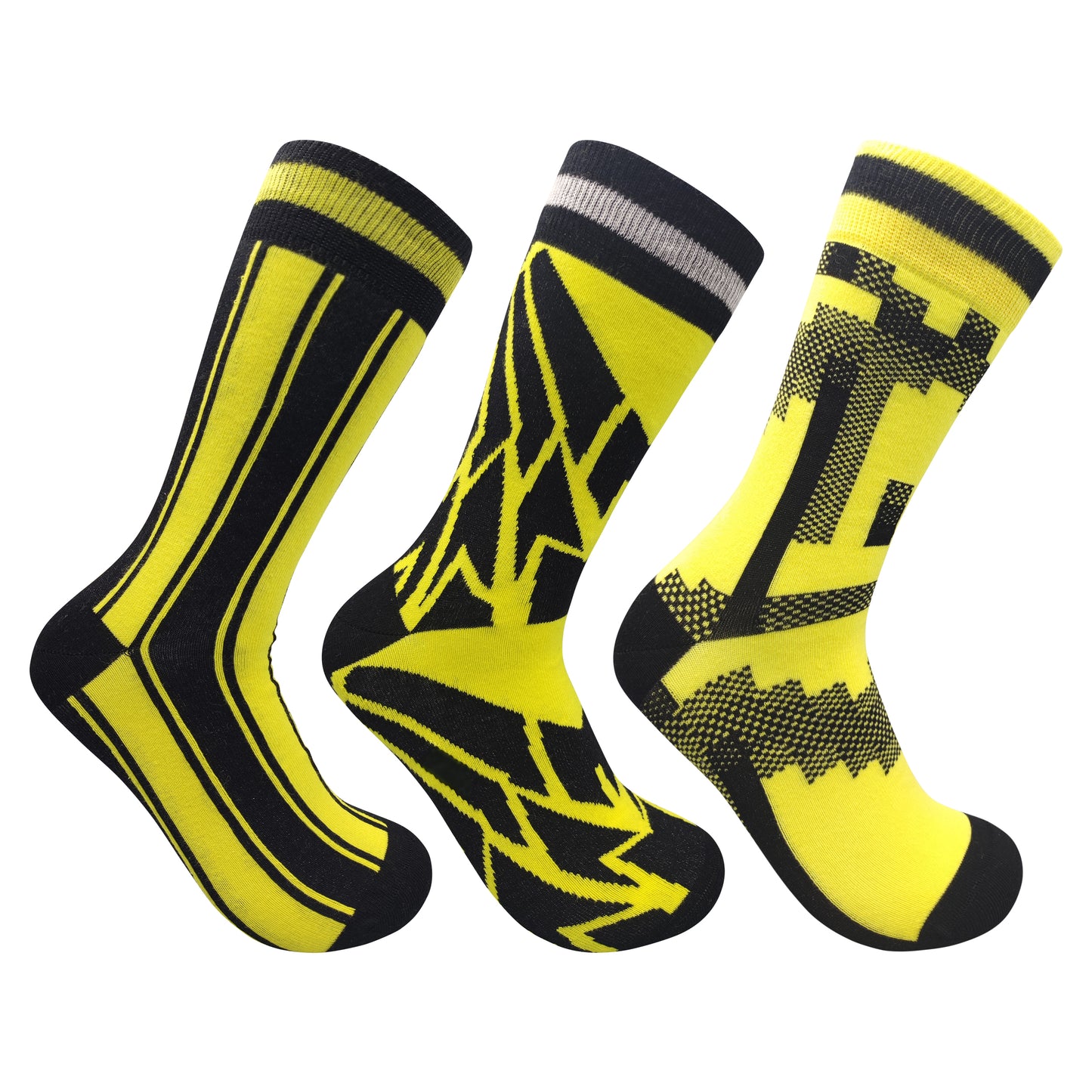 Dortmund Retro Trikot-Socken-Geschenkbox | Größe UK 7 - 11