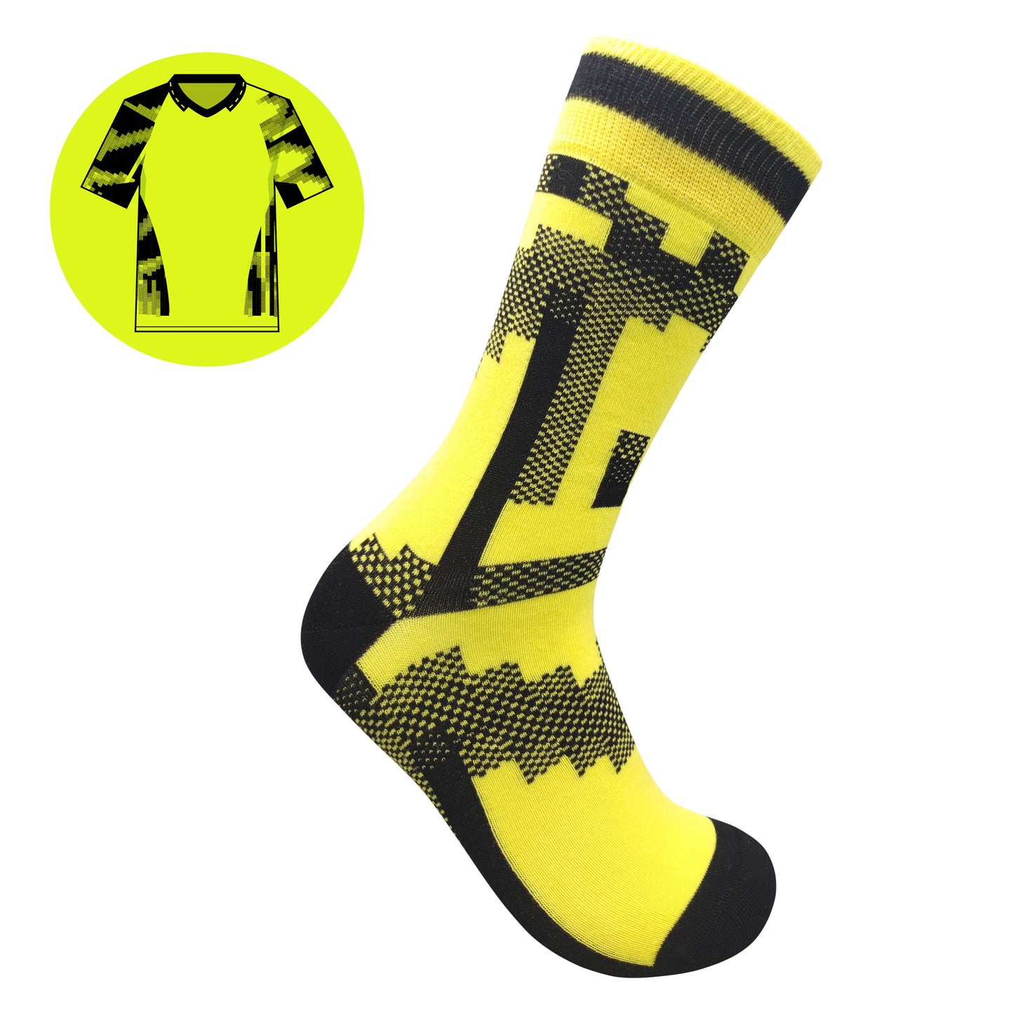 Dortmund Retro Trikot-Socken-Geschenkbox | Größe UK 7 - 11