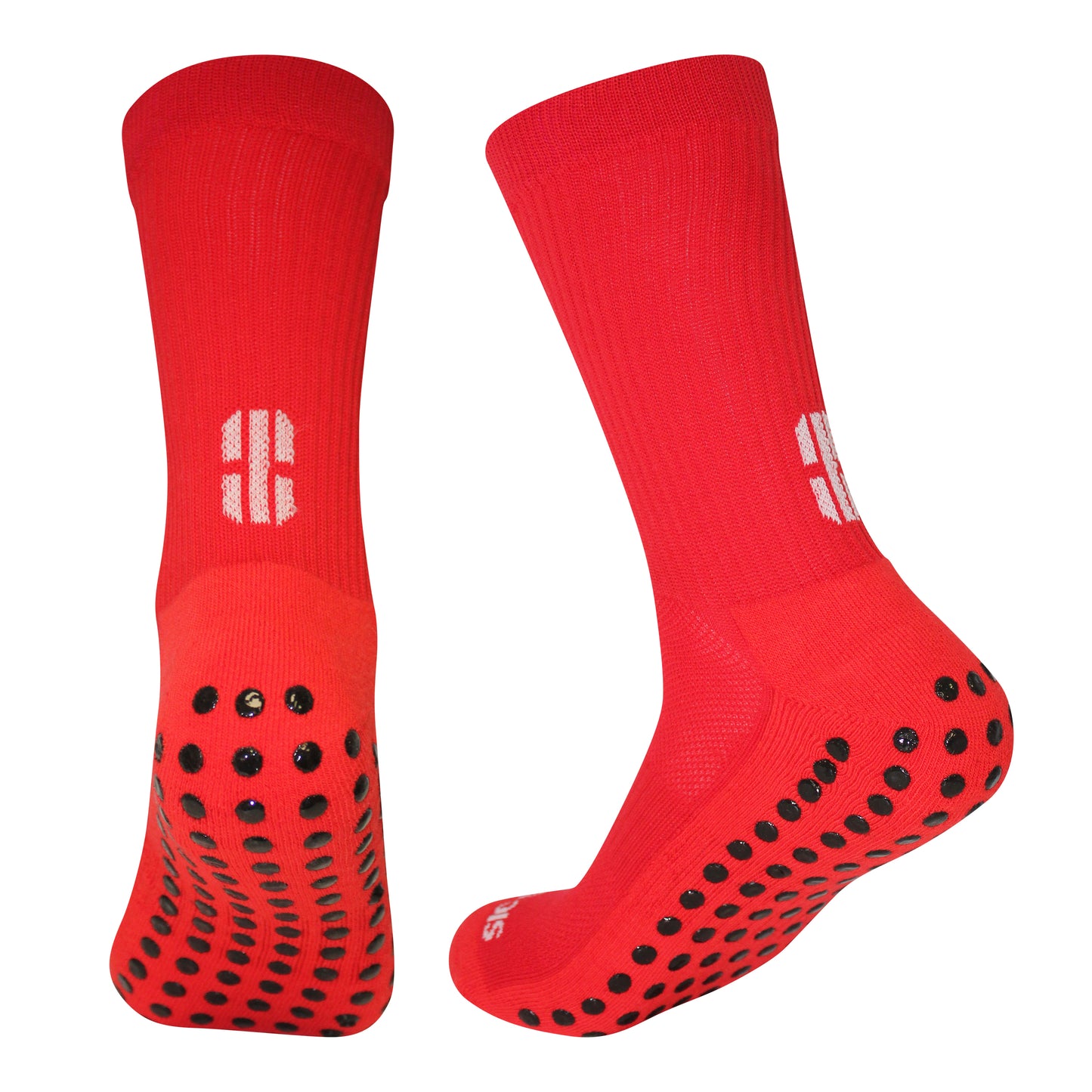 FootGripz Mid Grip Socks | Red